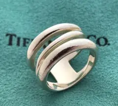 Tiffany & Co. オープン ダイアゴナル リング 約12号 TIFFANY&Co.】ティファニー ダイアゴナル 12号 リング・指輪