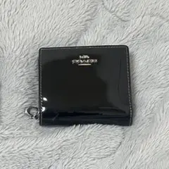 COACH 二つ折り財布 ブラック コーチ 財布 折りたたみ