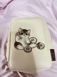 mofusand 猫の刺繍のアクスタポーチ　ミラー付き