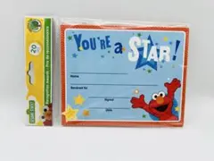 セサミストリート 表彰状 20枚 Elmo エルモ ごほうび賞状 認定証 新品
