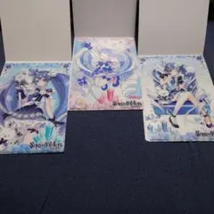 雪ミク　2025　クリアビジュアルポスター 3種