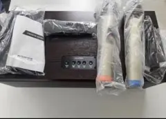 新品未使用】HANZON サウンドシステム ホームカラオケ 無線マイク2本付