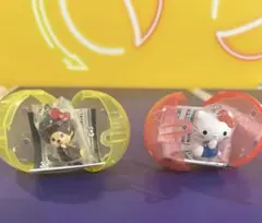 モンチッチ×ハローキティ　めじるしアクセサリー　2点セット