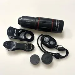 【美品】ActyGoクリップ式ワイヤレス スマホ望遠レンズ、魚眼レンズ