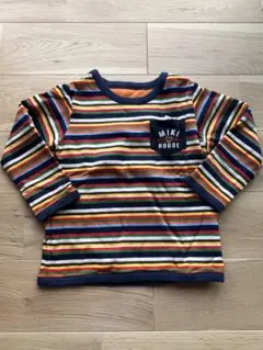 【ミキハウス】ストライプ トレーナー サイズ100