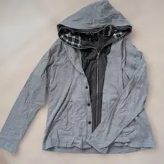 MICHEL KLEIN homme フード付きブルゾン グレー 52のサムネイル