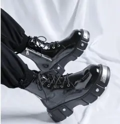 モード系　厚底ブーツ