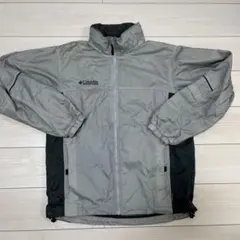 Columbia ナイロンジャケット グレー ブラック M