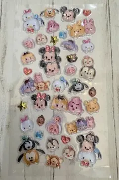 ディズニープチドロップステッカー　ツムツム