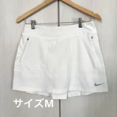 NIKE golf サイズM 白 スカート シンプル インナーパンツ ロゴ
