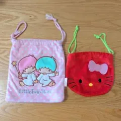 リトルツインスターズ&ハローキティポーチセット