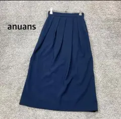 【anuans】アシメタックスカートロング ネイビーのサムネイル