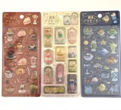 喫茶アラモード きゅるるんシール 3種セット　シェル　ステンドグラス　ブリュレ