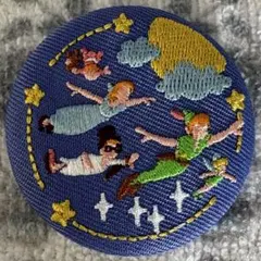 【匿名配送】biscuit 刺繍缶バッジ　ピーターパン