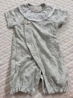 petit main フリル付きロンパース 50-70cm