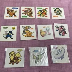 追加ありポケモンパン　発売10周年記念シール他11枚他