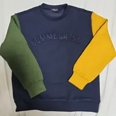 COMME CA ISM カラーブロック トレーナー