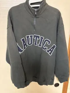 NAUTICA ハーフジップ スウェット ダークグレー