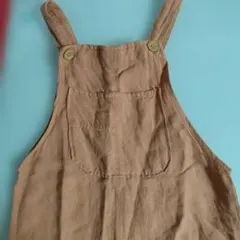 ブラウンコットンオーバーオール