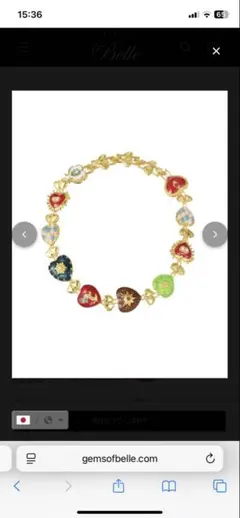 ハート型のゴールドネックレス