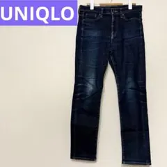 UNIQLO ダークブルー ストレートデニム