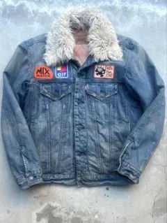 90s Levi's アメカジ　デニムジャケット　ファー付き取り外し　リーバイス