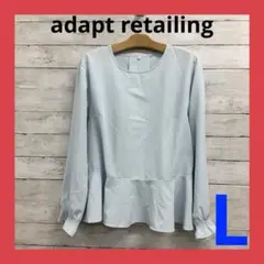 adapt retailing 長袖カットソー チュニック レディース L 水色