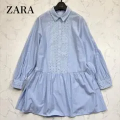 ザラ シャツ ワンピース ブラウス チュニック レース