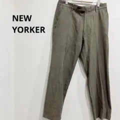 NEWYORKER/ニューヨーカー スラックス チノ トラウザーズ 日本製 綿混のサムネイル
