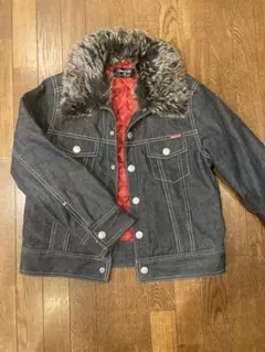 コムサイズム　デニムジャケット　ブラック　140㎝