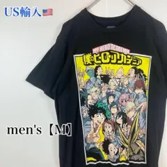●T690【US輸入】僕のヒーローアカデミア 半袖 Tシャツ ブラック系 【M】