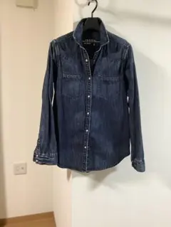 ア*ん様 GAP1969 ダークブルー デニムシャツ S 女子もOK