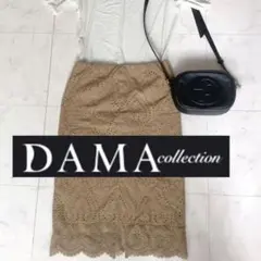 ダーマコレクション レーススカート タイトスカート 刺繍スカート刺繍花柄のサムネイル