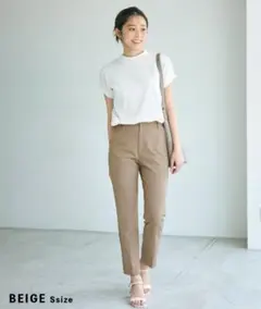 basement online ベースメント テーパードパンツ ベージュ XS