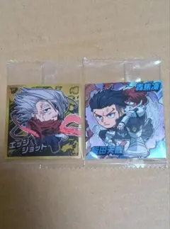 SR　飯田天哉、轟焦凍　R　エッジショット　ヒロアカ　シール　ウエハース