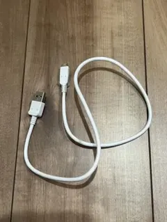 USB-A to Micro USB 充電ケーブル ホワイト 55cm