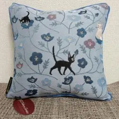 ジブリ グッズ 魔女の宅急便 ゴブラン織り クッション 青のじゅうたん