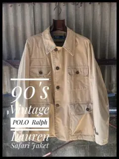 90's ヴィンテージPOLO Ralph Lauren サファリジャケットXL