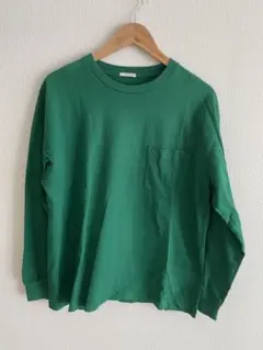 GU ロングTシャツ グリーン M