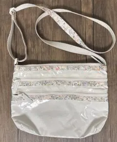 レスポートサック　ショルダーバッグ QUINN BAG ホワイトx ラメ