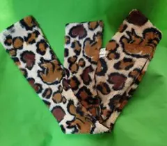 ディズニーランド　マフラー　ミニー　ヒョウ柄　ネックウォーマー　ミッキー