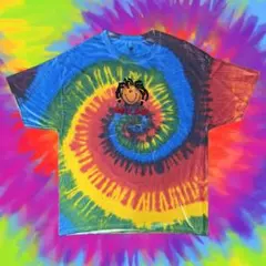 SMILE MON タイダイ 刺繍 Ｔシャツ マルチカラー Hanes 1827