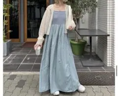 Kastane キャミワンピース ライトブルーのサムネイル