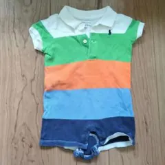 Ralph Lauren マルチカラーロンパース 70