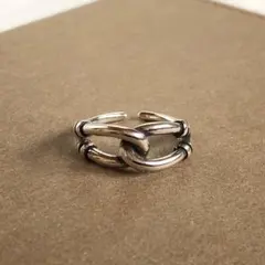 シルバー925 メキシカン ヴィンテージリング インディアン チェーンリング