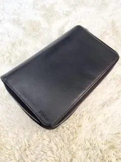 プラダ 長財布 オーガナイザー サフィアーノレザー ブラック ラウンドファスナー