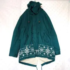 玲*雪様 TITICACA チチカカ モッズコート ティールグリーン Lサイズ