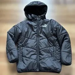 PUMA フード付きダウンコート 140 ブラック