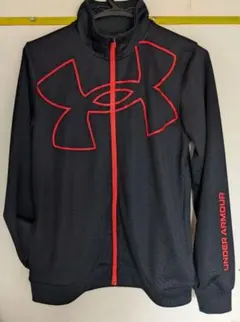 UNDER ARMOUR フルジップジャケット ブラック/レッド160cm