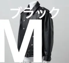 GRANCY ナポレオン レザー ブルゾン M ブラック